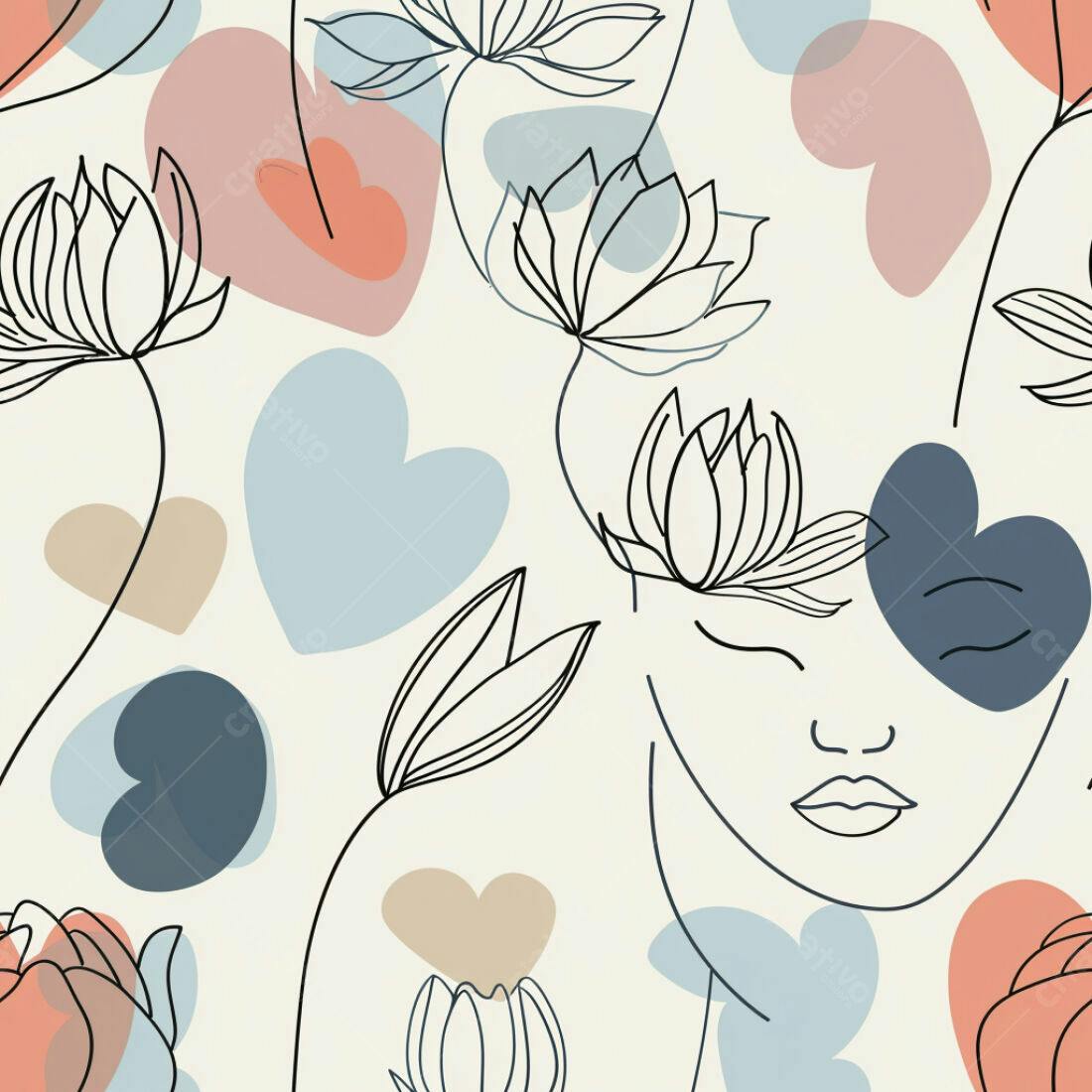 Textura Floral Abstrata para Fundo