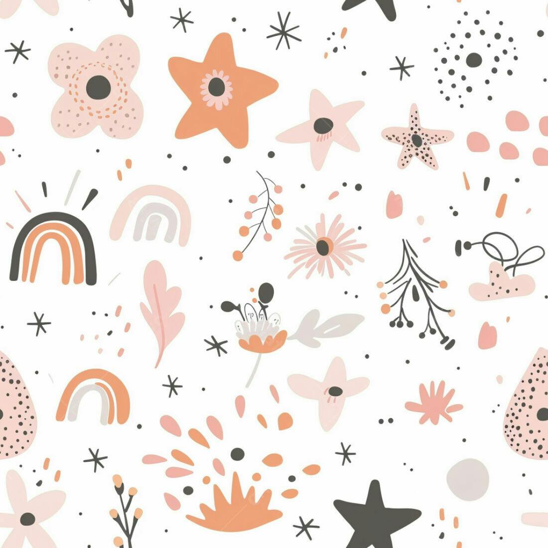 Textura floral delicada para papel de parede