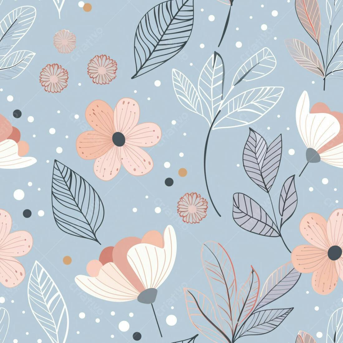 Textura floral romântica para papel de parede