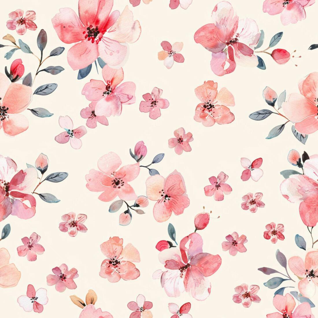 Textura floral romântica para papel de parede