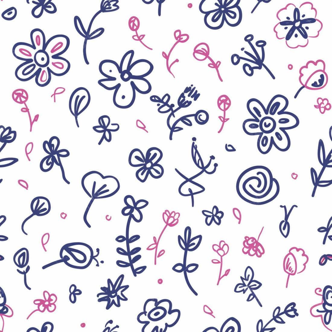 Textura Floral Delicada para Fundo