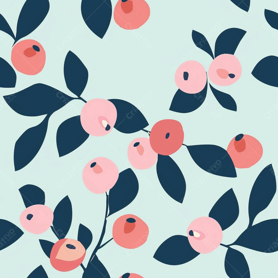 Textura floral rosa e azul para fundo