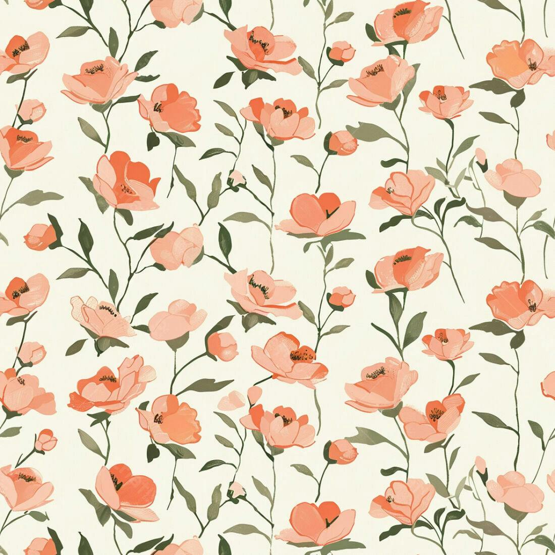 Textura floral pêssego claro para papel de parede