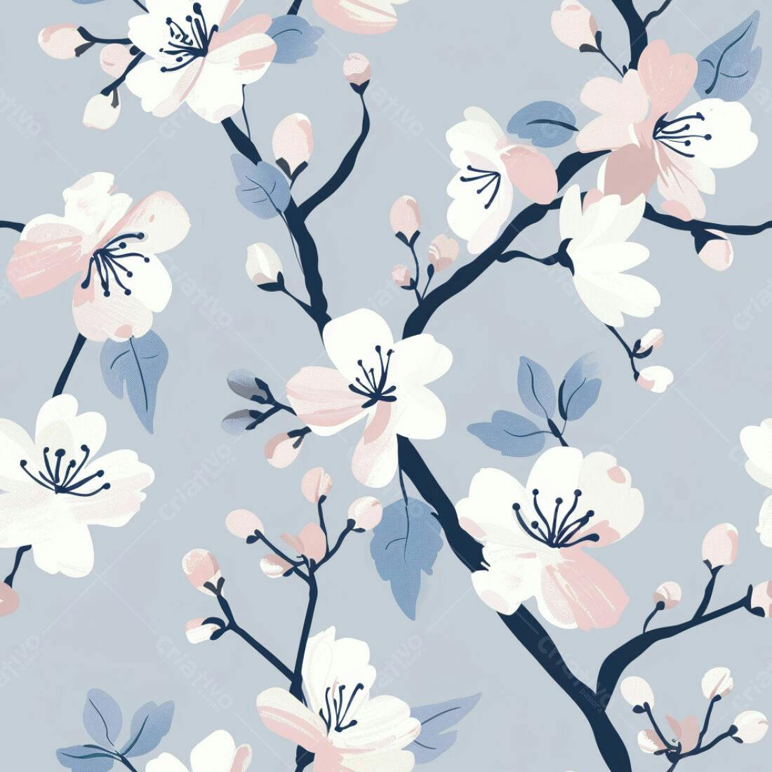 Textura floral romântica para papel de parede