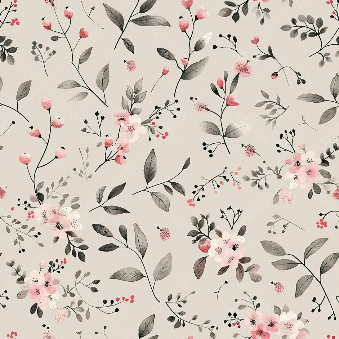 Textura floral romântica para papel de parede