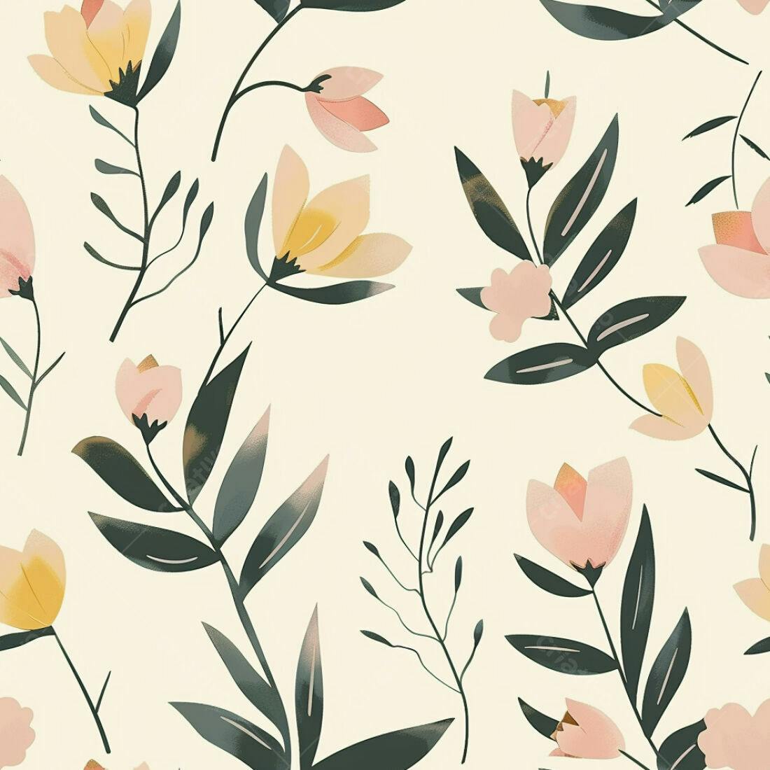 Textura floral romântica para papel de parede