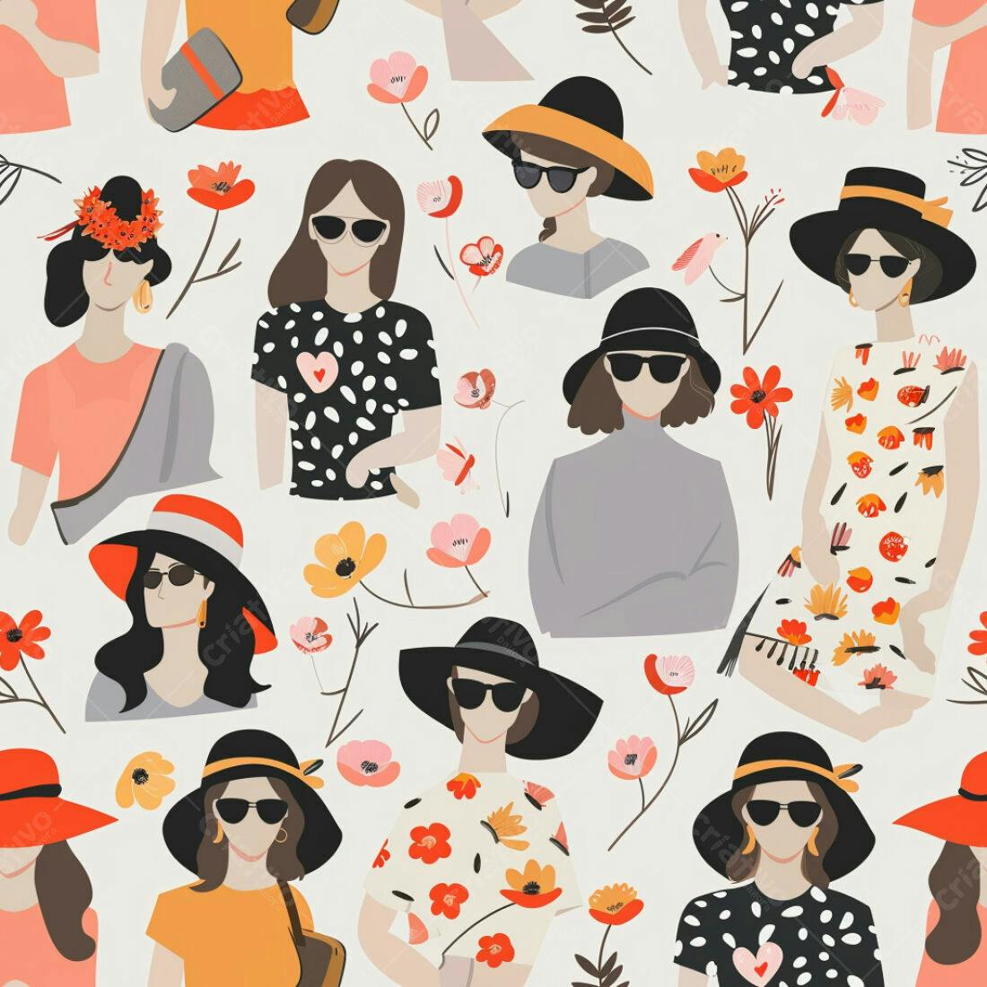 Textura Floral para Fundo Moderno