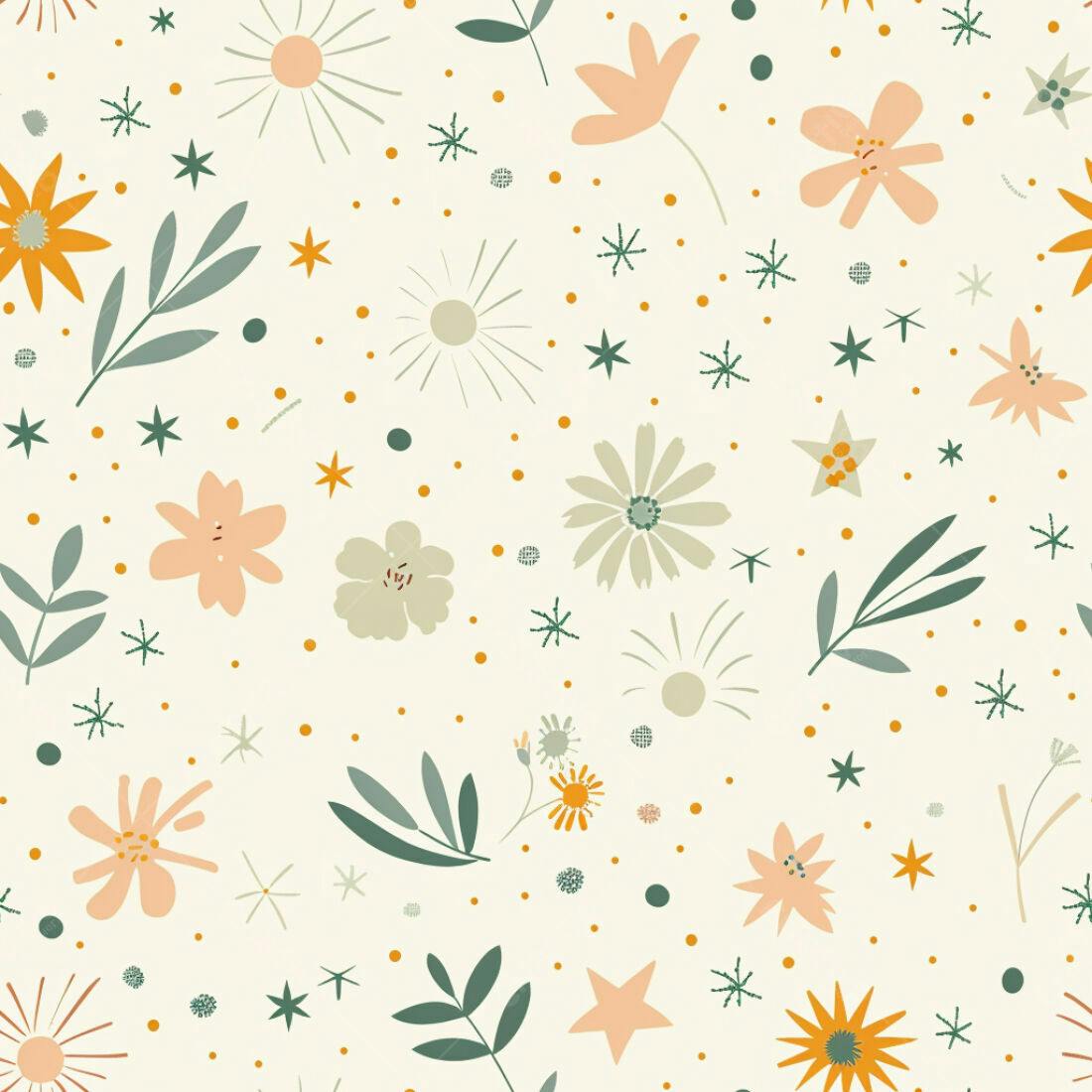 Textura floral delicada para papel de parede