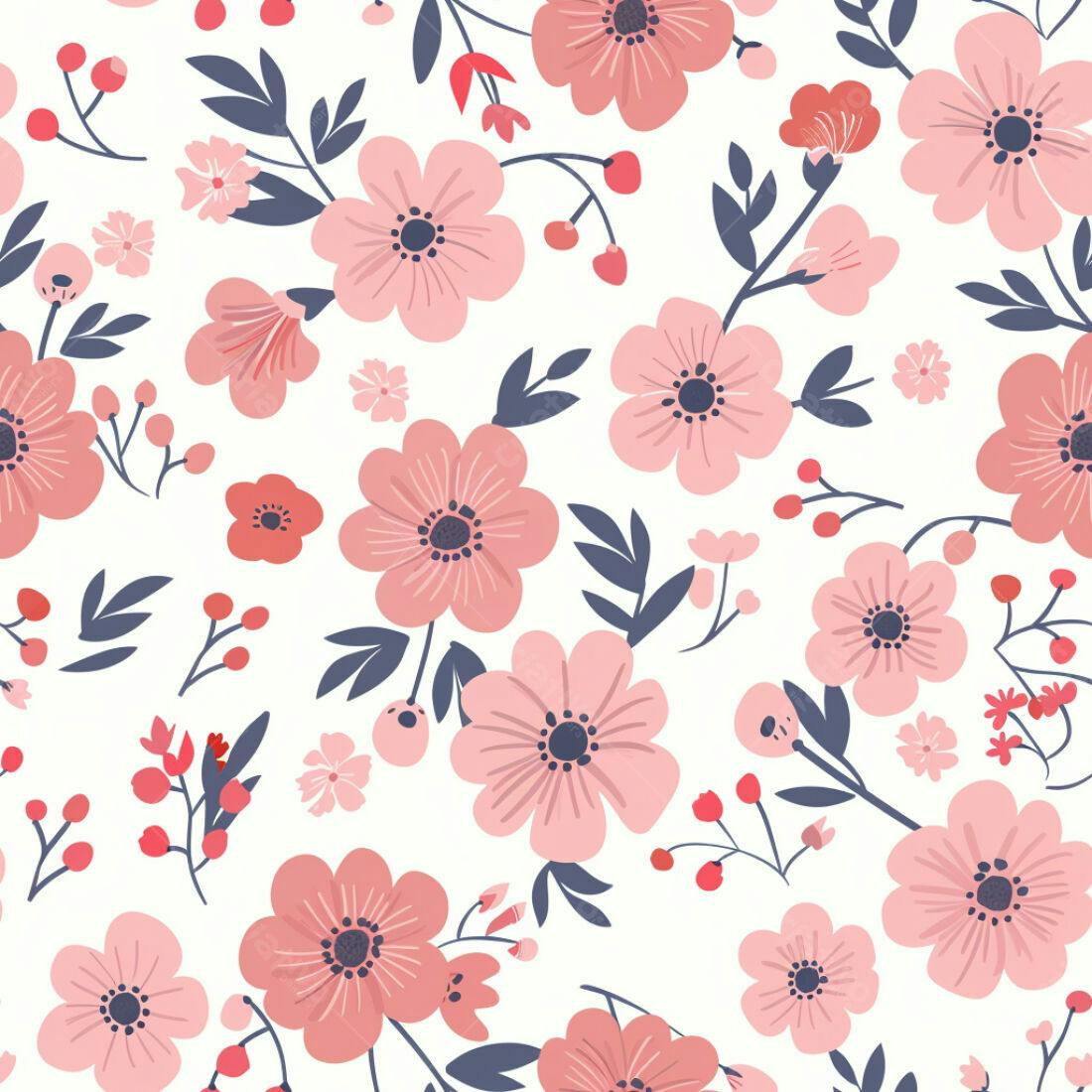 Textura floral romântica para fundo