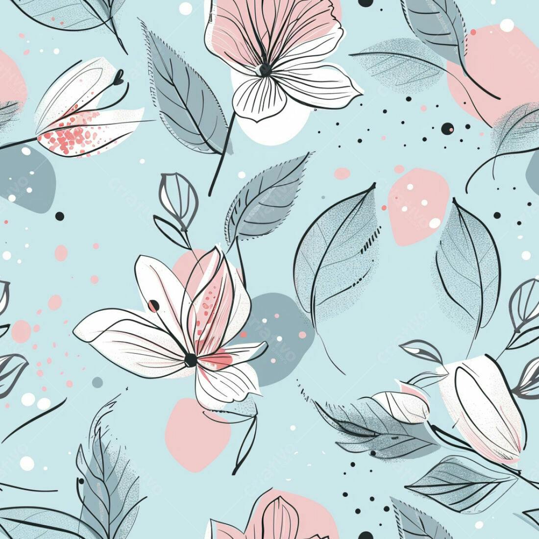 Textura floral romântica para papel de parede