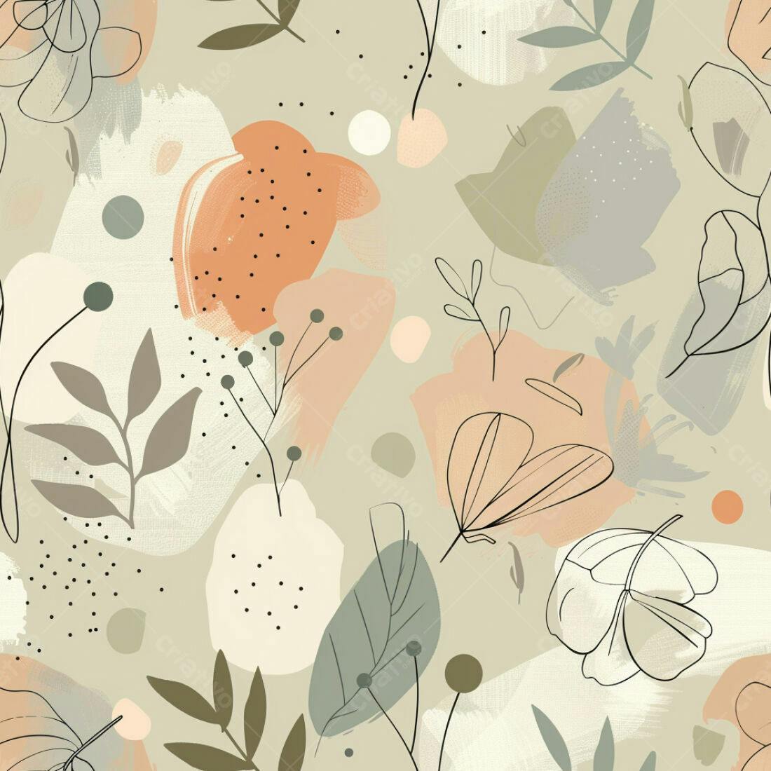 Textura Abstrata Floral para Fundo