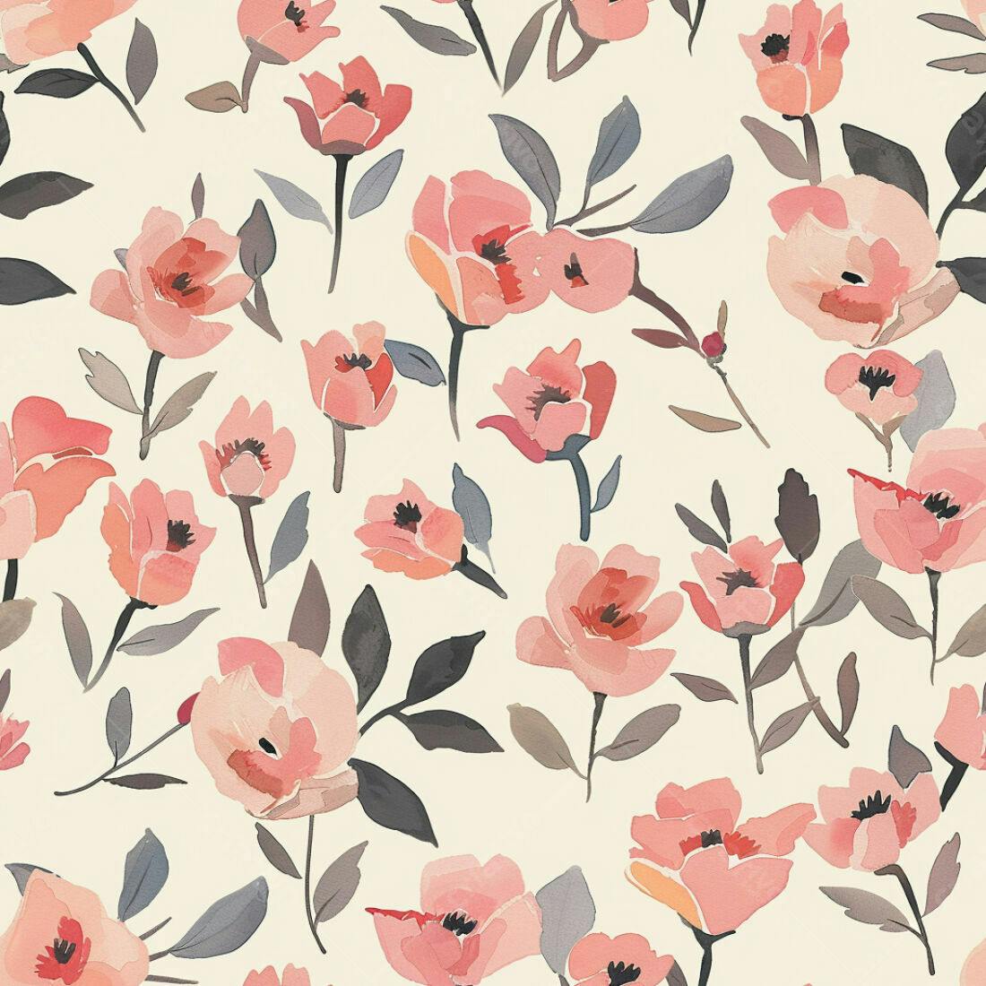 Textura floral romântica para papel de parede