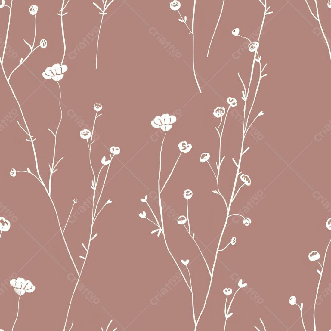 Textura floral minimalista rosa para fundo