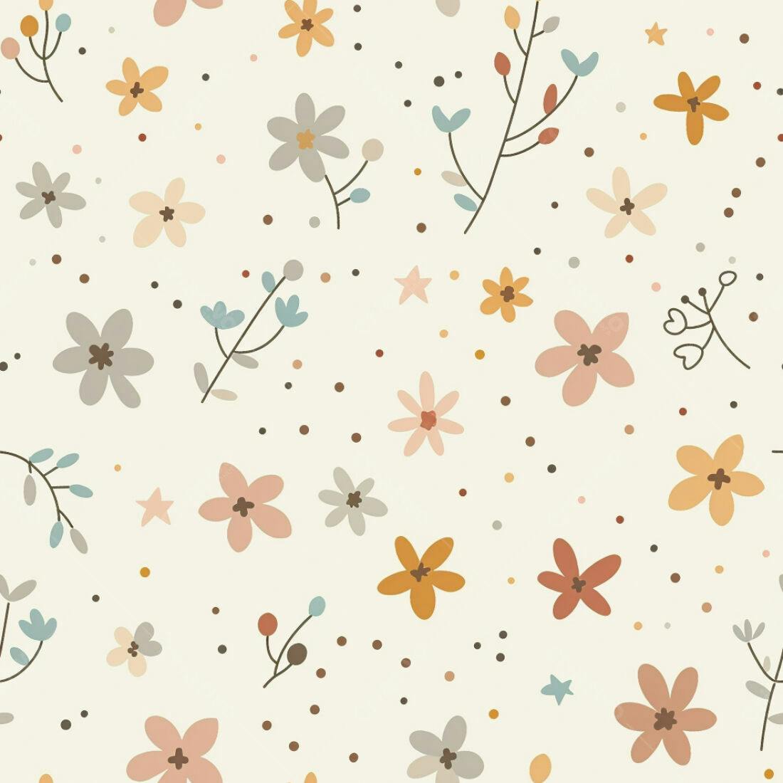 Textura floral romântica para fundo