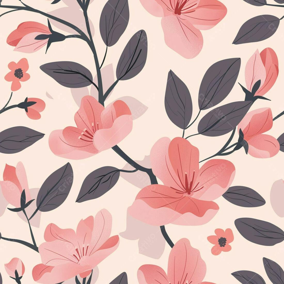 Textura floral romântica para papel de parede