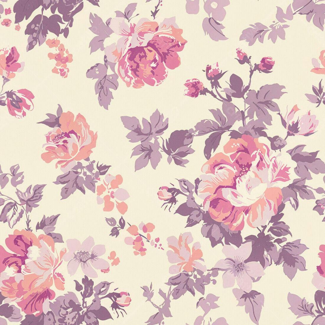 Textura floral romântica para papel de parede
