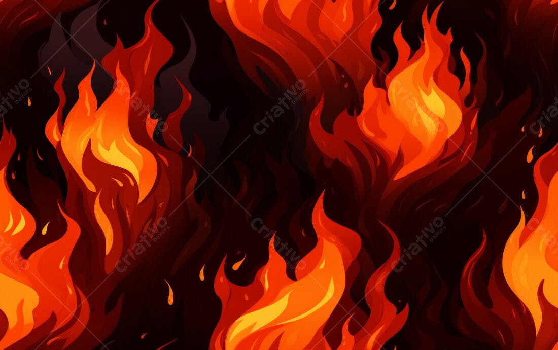 Textura Fogo Infernal para Fundo de Jogo