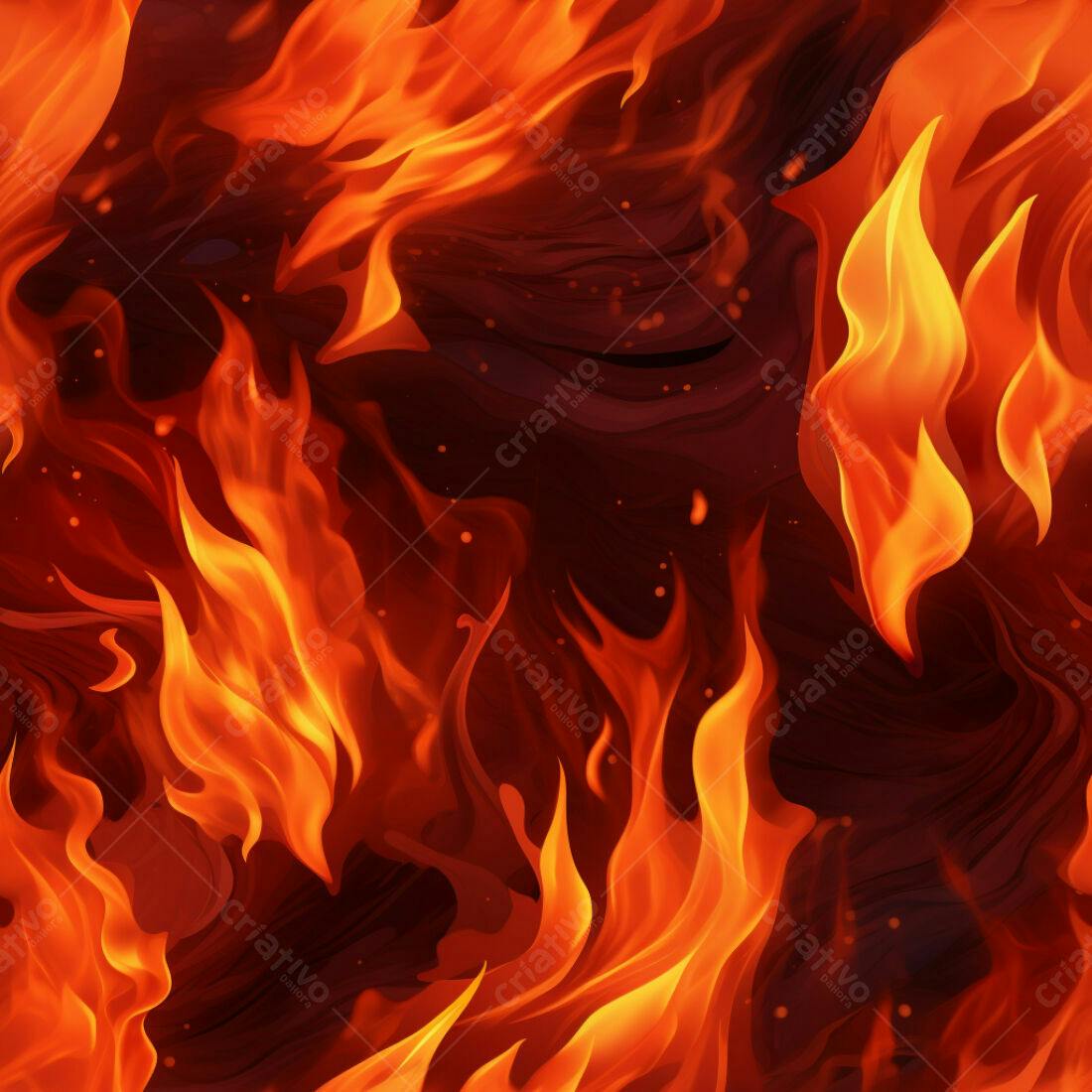 Textura Fogo Infernal para Fundo de Jogo