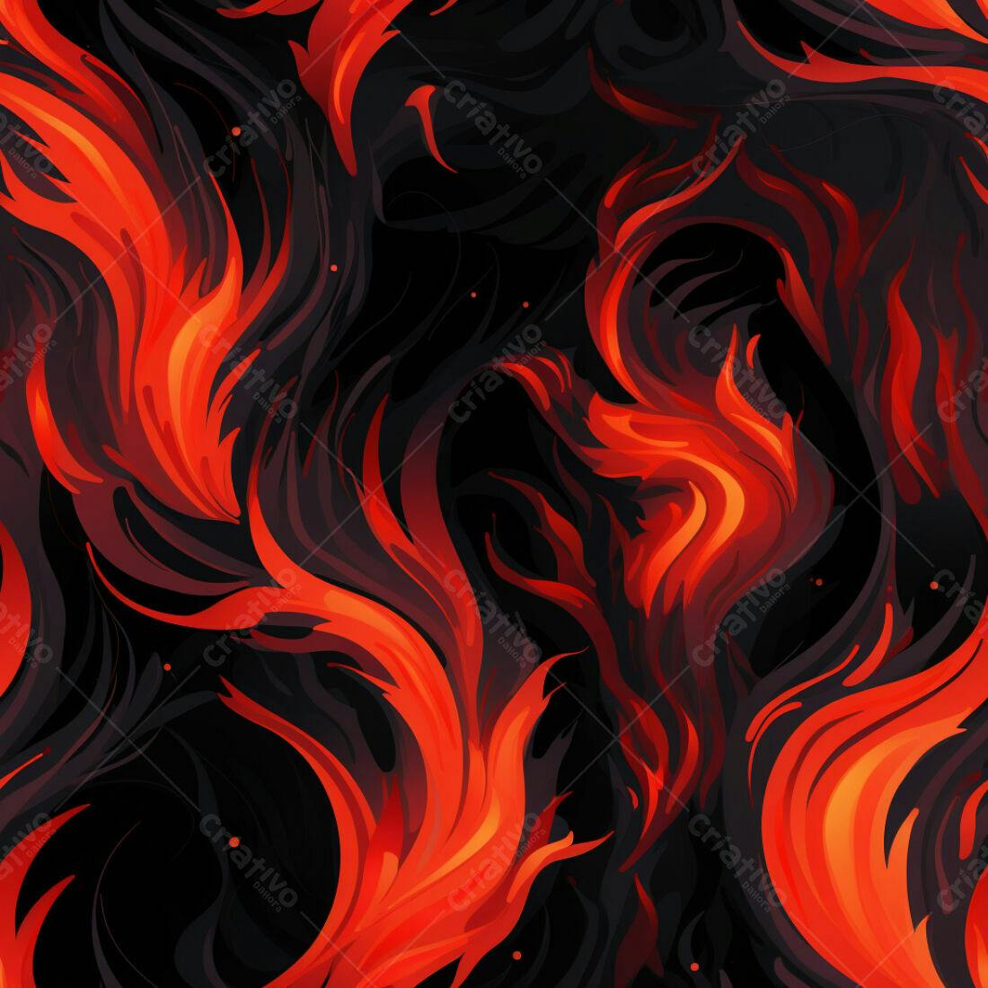 Textura Chamas Infernais para Fundo Escuro