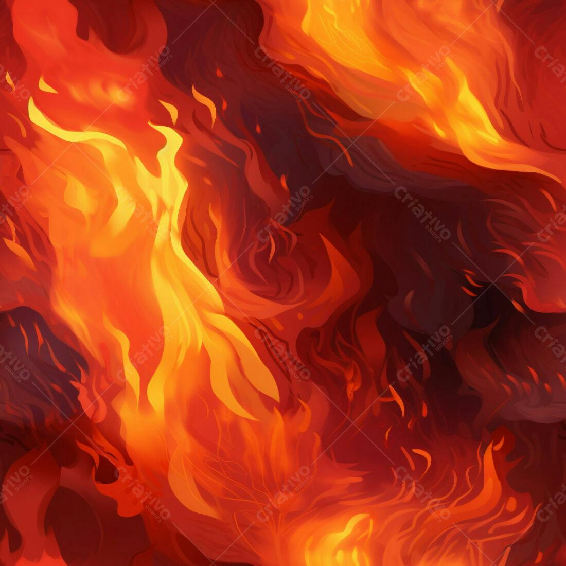 Textura Fogo Infernal para Fundo de Jogo