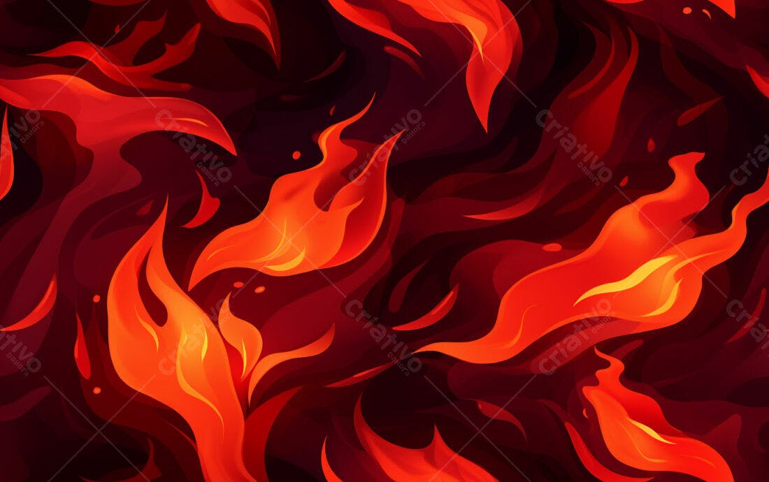 Textura Fogo Infernal para Fundo de Jogo