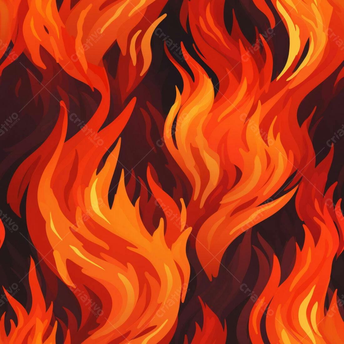 Textura Fogo Infernal para Fundo de Jogo