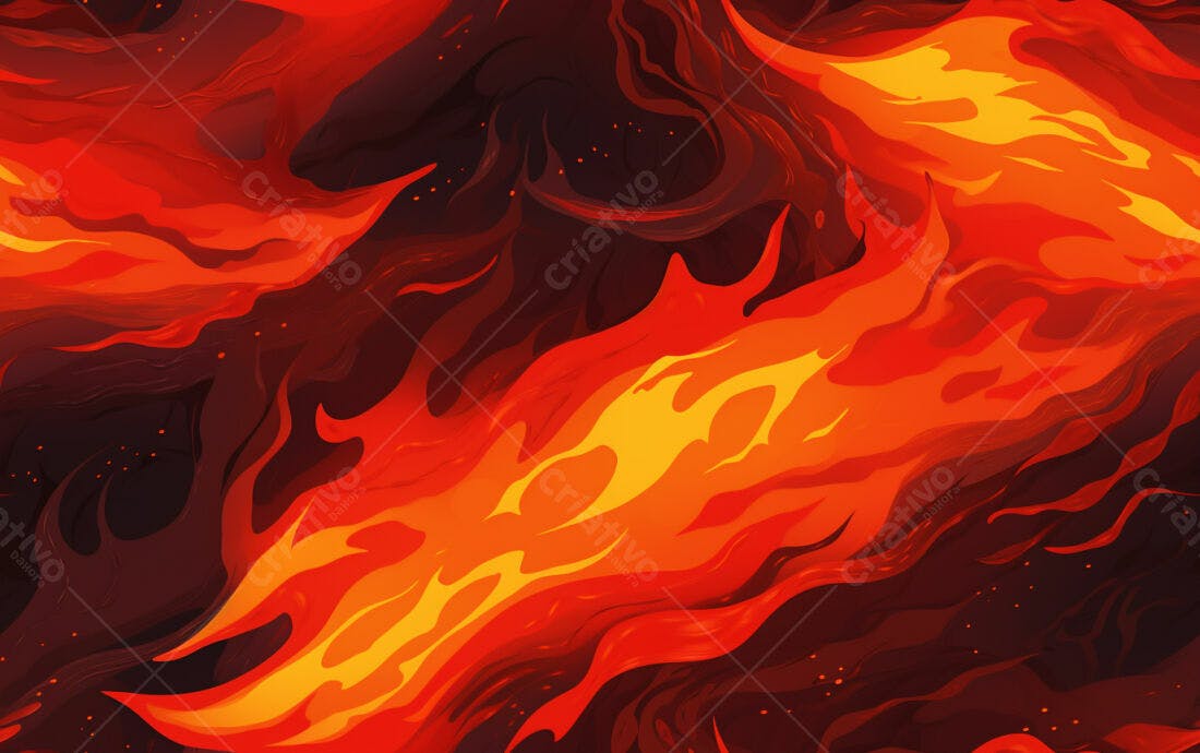 Textura Fogo Infernal para Fundo de Jogo