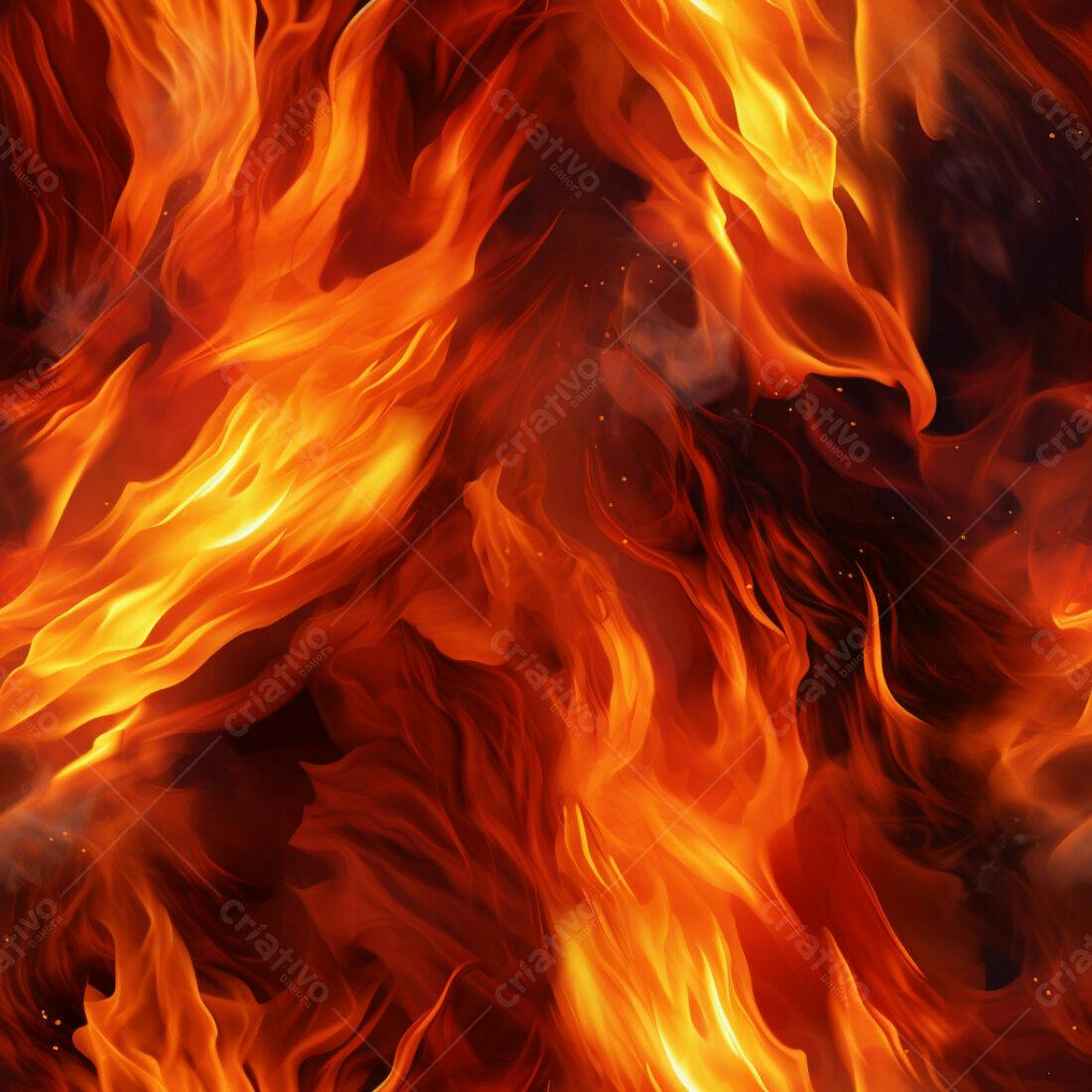 Textura Fogo Infernal para Fundo de Jogo