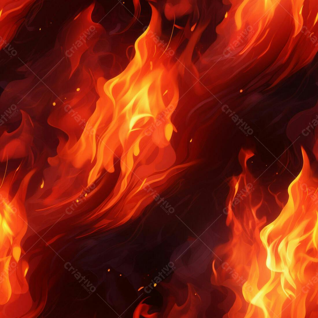 Textura Fogo Infernal para Fundo de Jogo