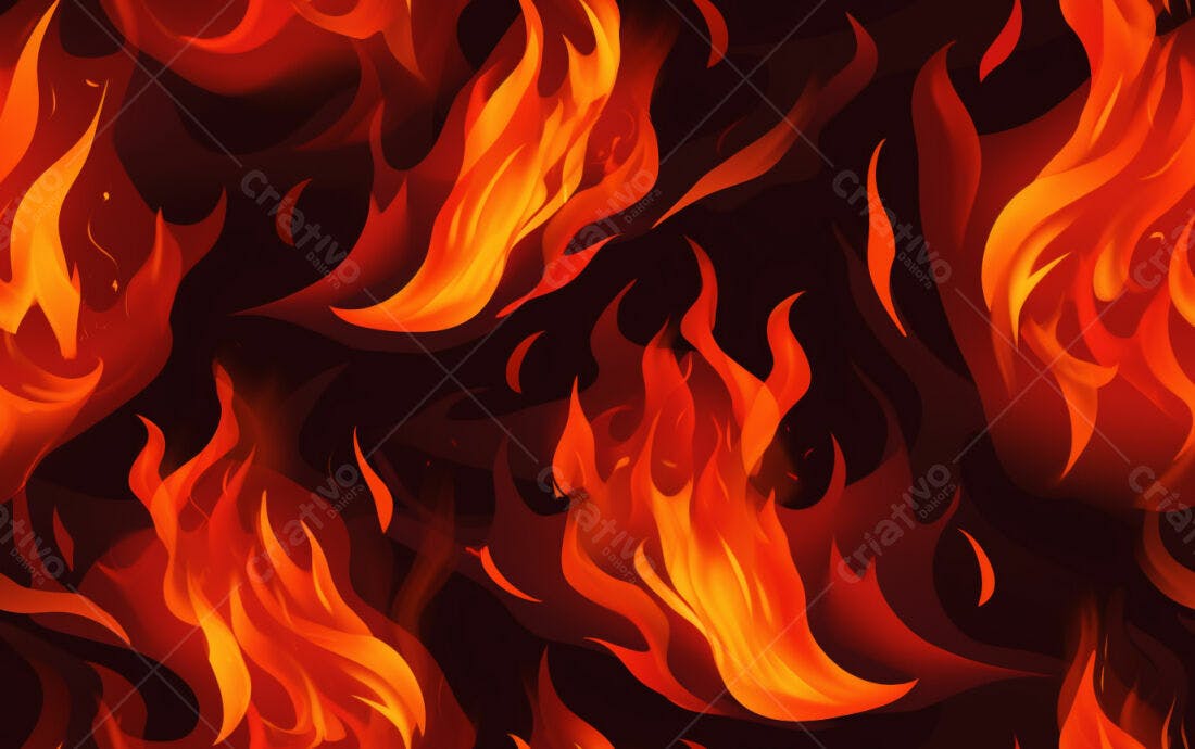Textura Fogo Chamas para Fundo de Jogo