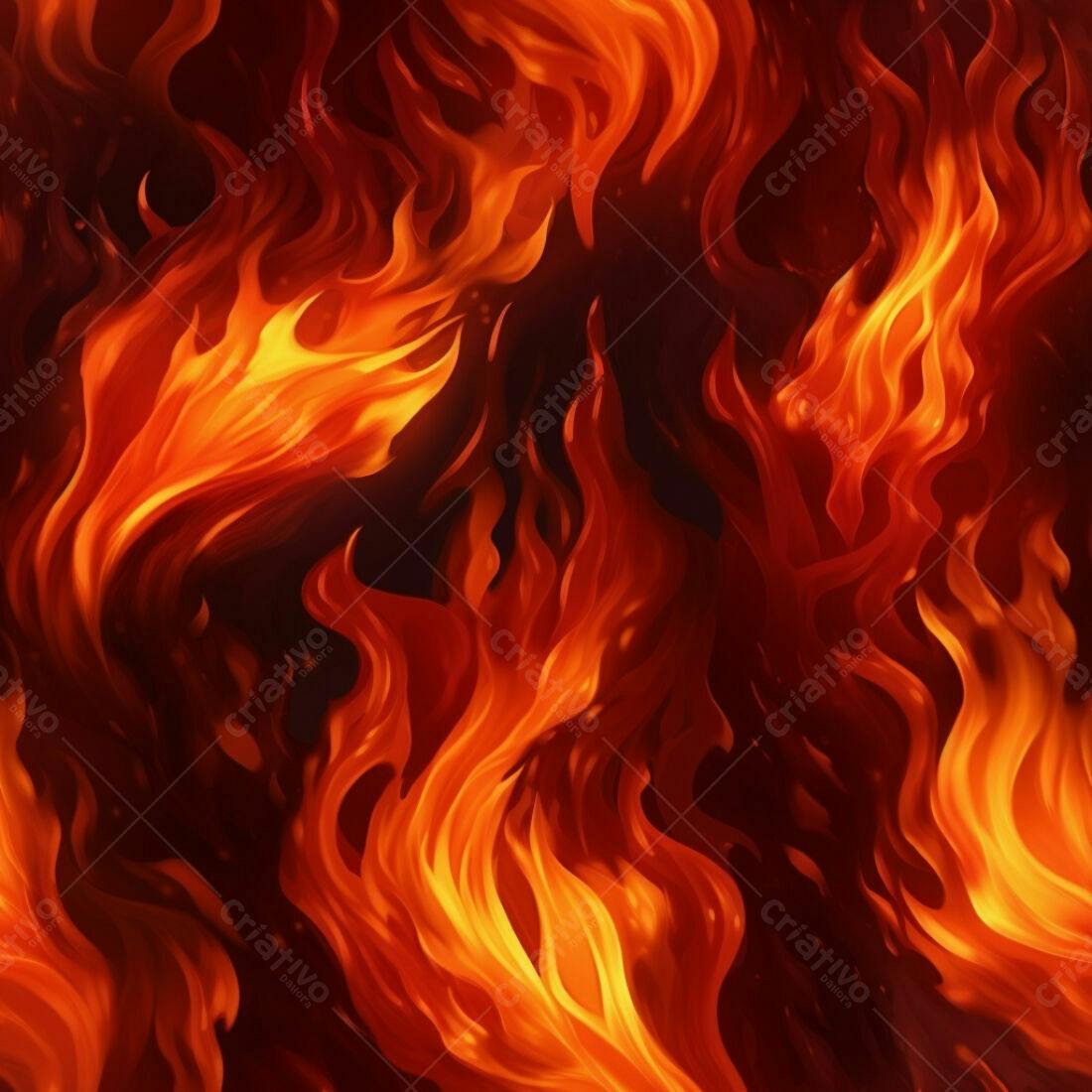 Textura Fogo Infernal para Fundo de Jogo
