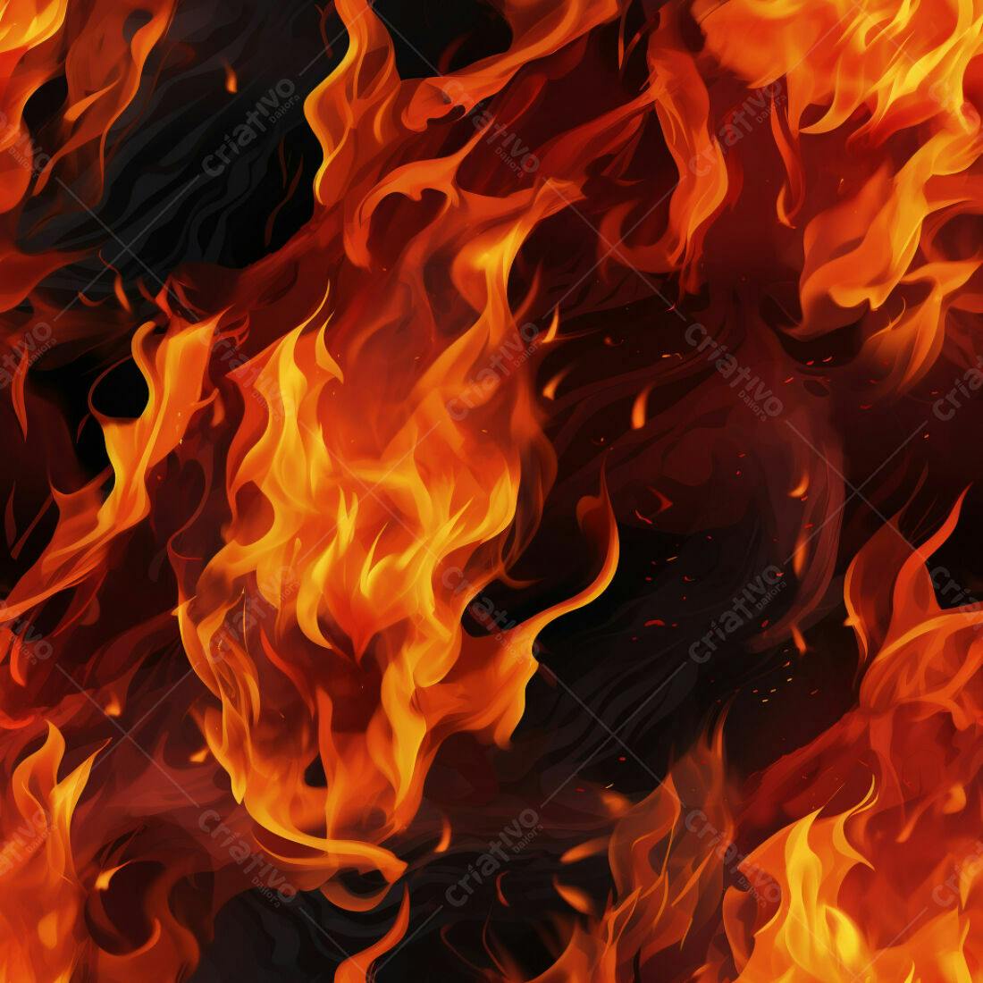Textura Fogo Infernal para Fundo de Jogo
