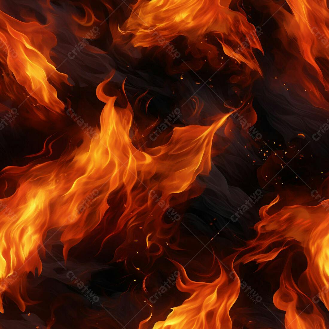 Textura Fogo Vivo para Fundo de Jogo
