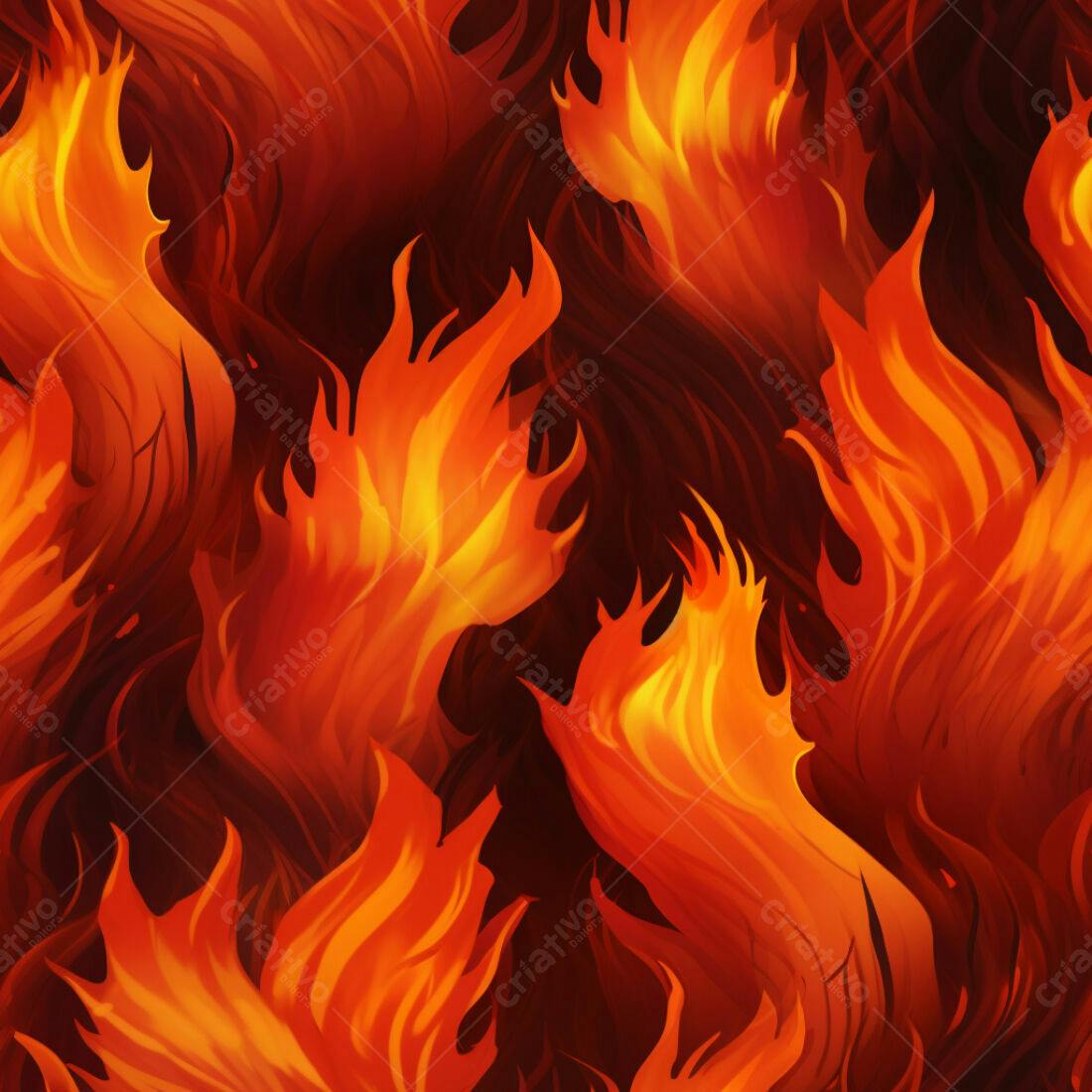 Textura Fogo Chamas para Fundo de Jogo