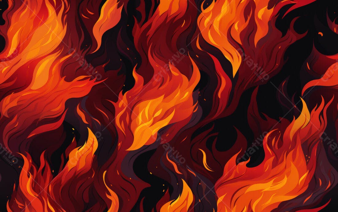 Textura Fogo Infernal para Fundo de Game