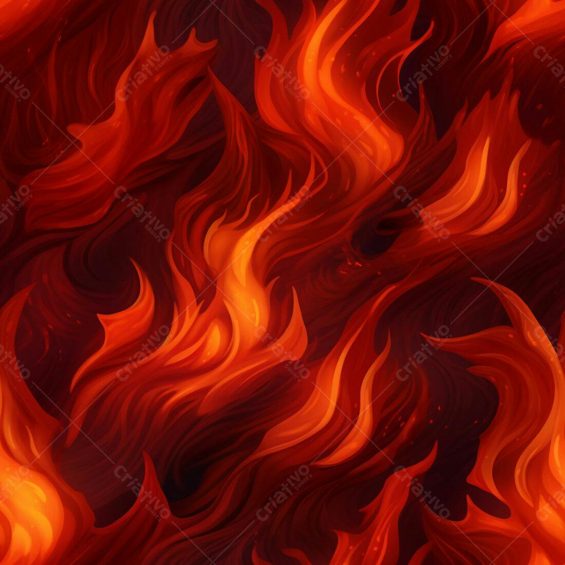 Textura Fogo Chamas para Fundo de Jogo
