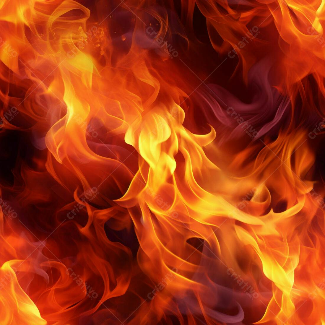 Textura Fogo Infernal para Fundo