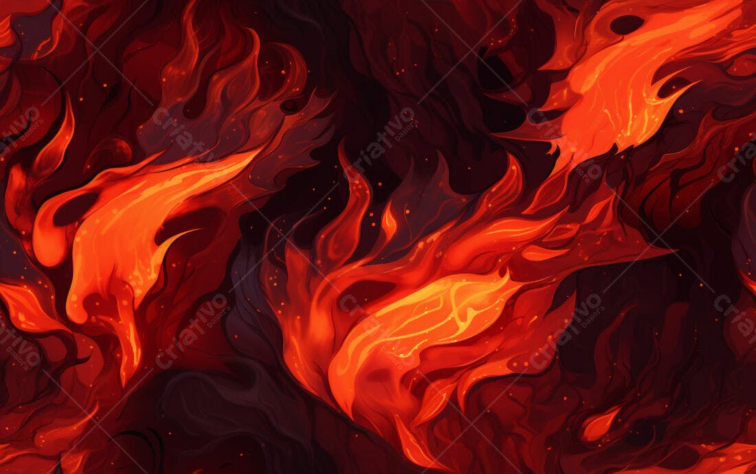 Textura Fogo Infernal para Fundo de Game