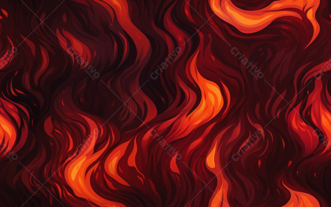Textura Chamas Infernais para Fundo de Jogo