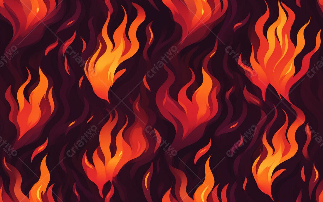 Textura Chamas Infernais para Fundo