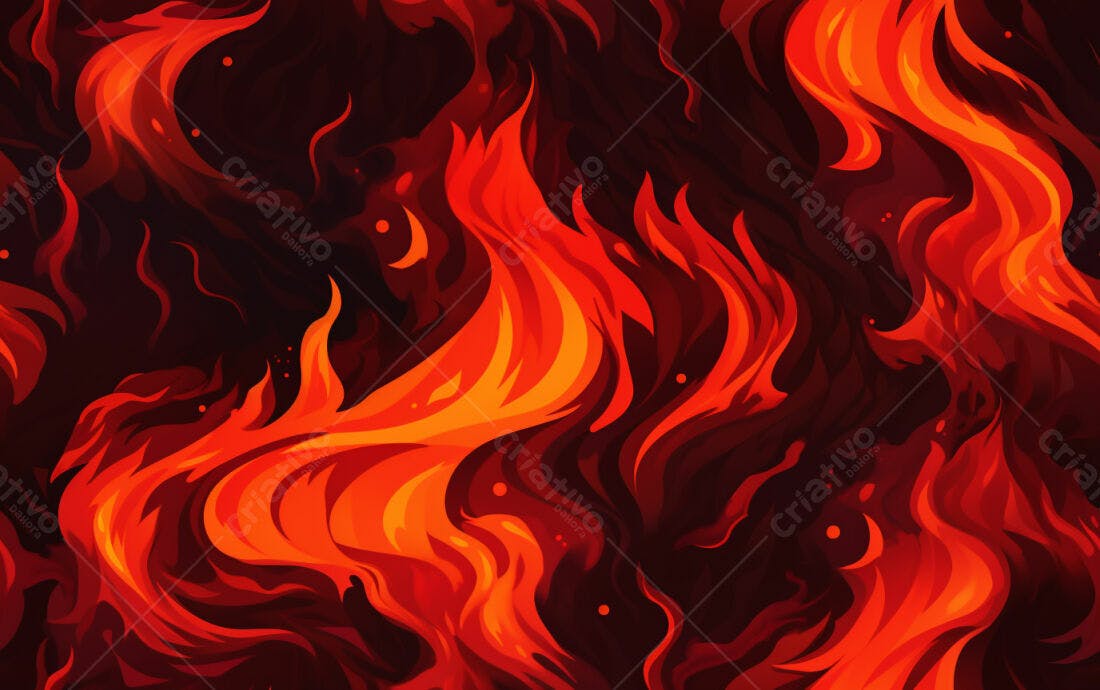 Textura Fogo Infernal para Fundo de Jogo
