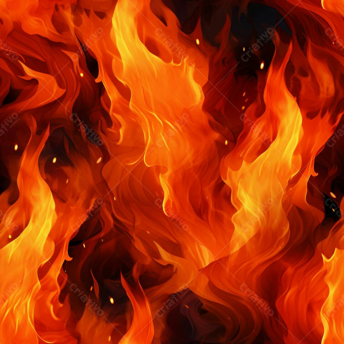 Textura Fogo Infernal para Fundo de Jogo