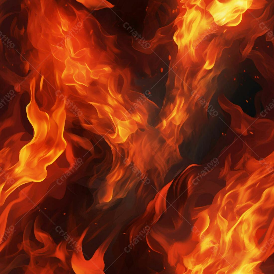 Textura Fogo Infernal para Fundo de Jogo