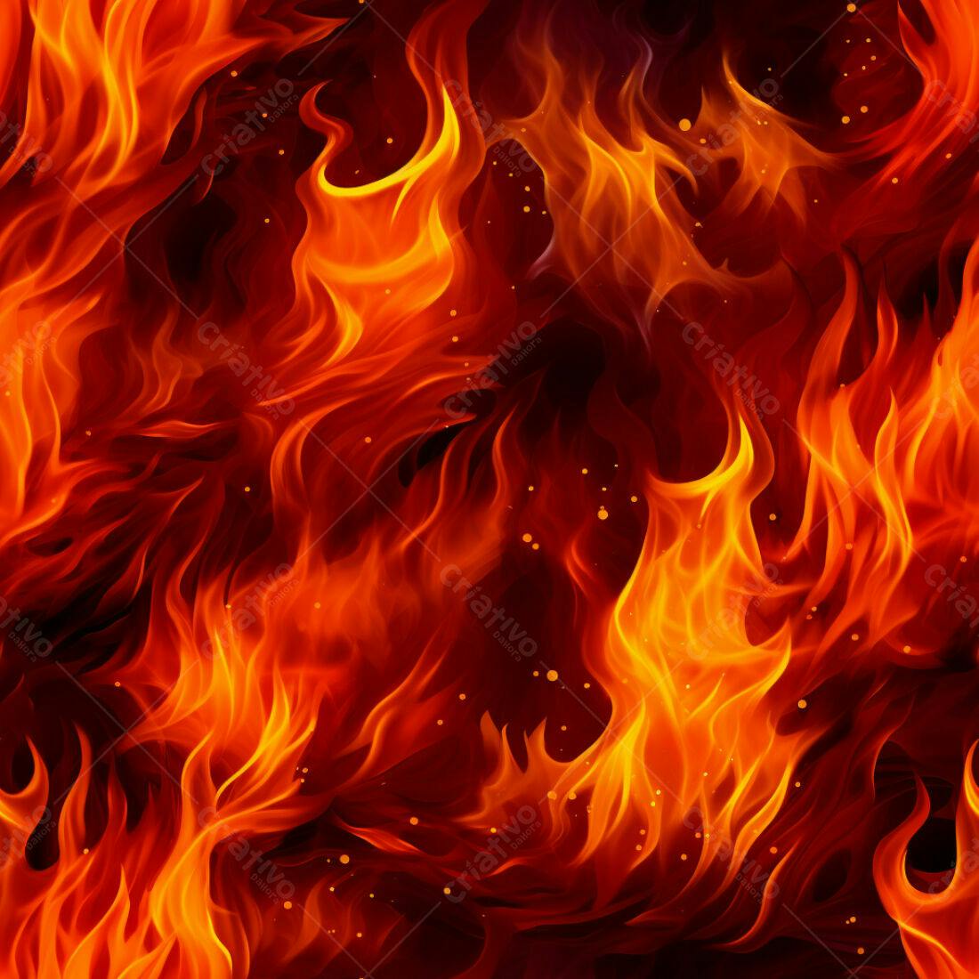 Textura Fogo Infernal para Fundo