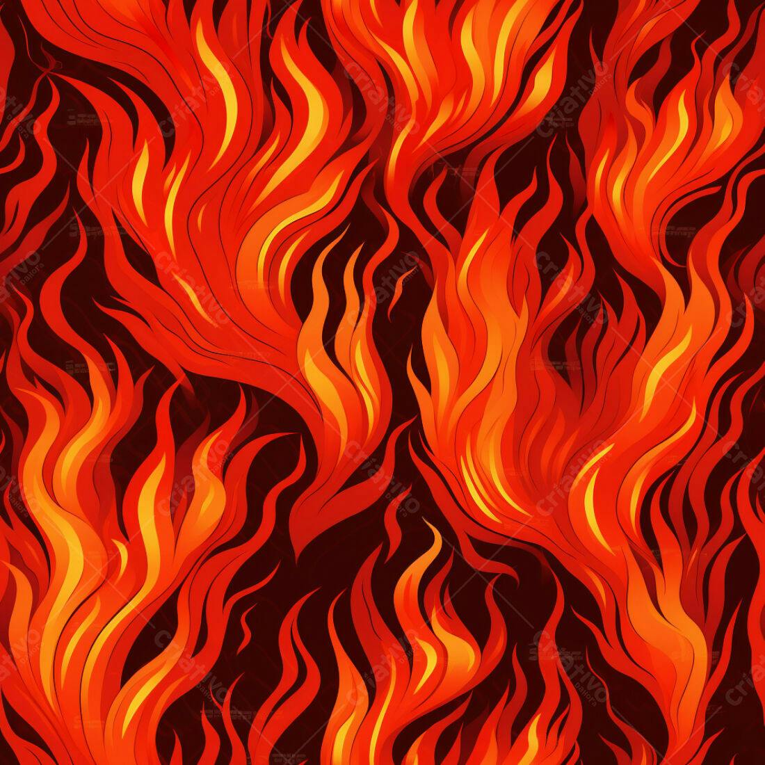 Textura Chamas Vermelhas e Laranjas para Fundo