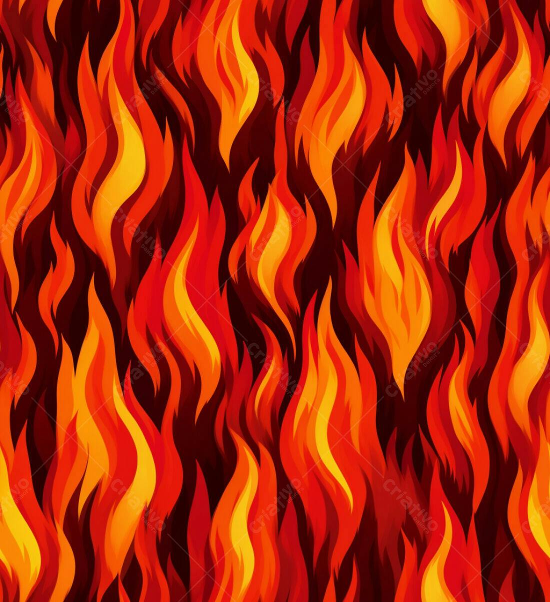 Textura Fogo Vermelho Intenso para Fundo