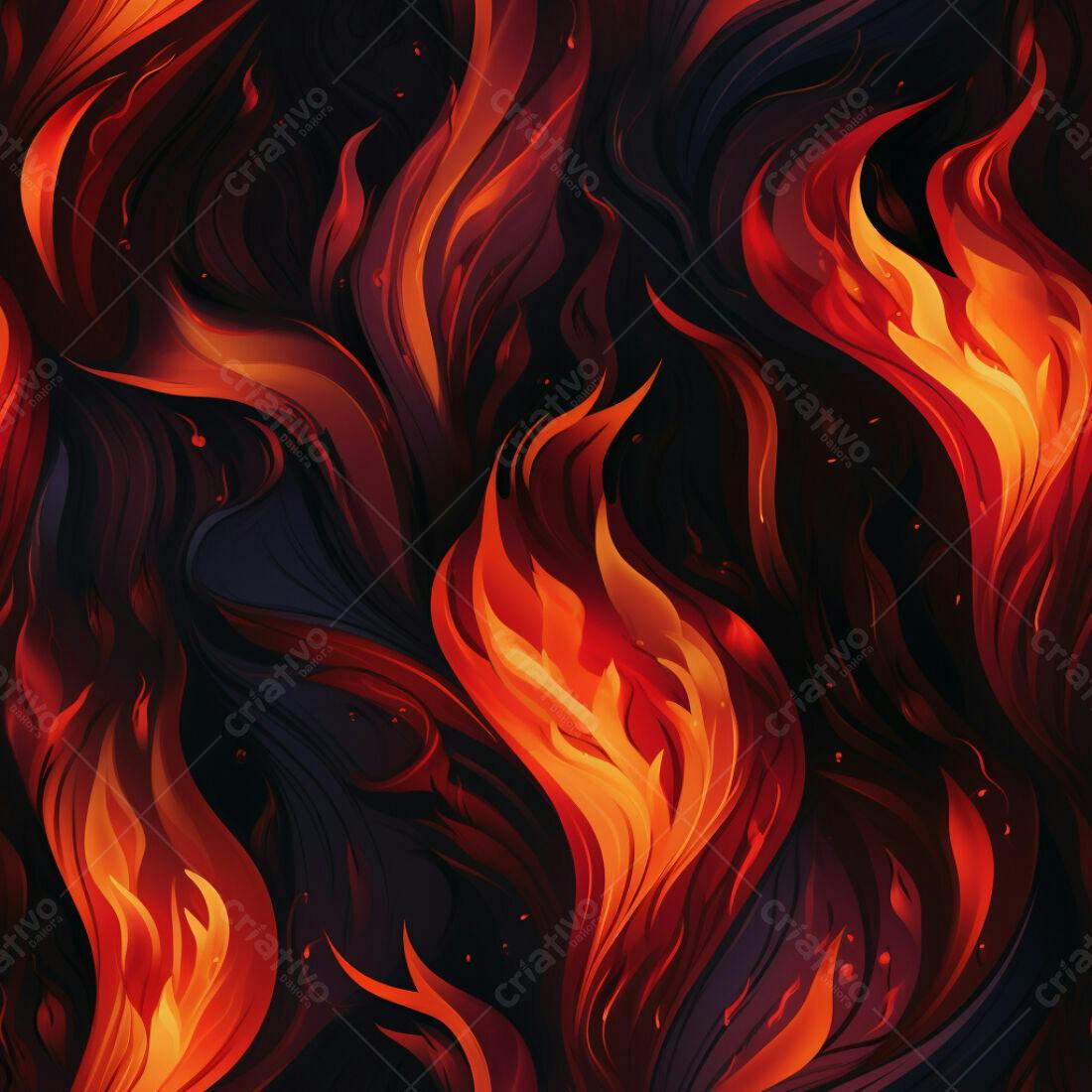 Textura Chamas Infernais para Fundo de Jogo