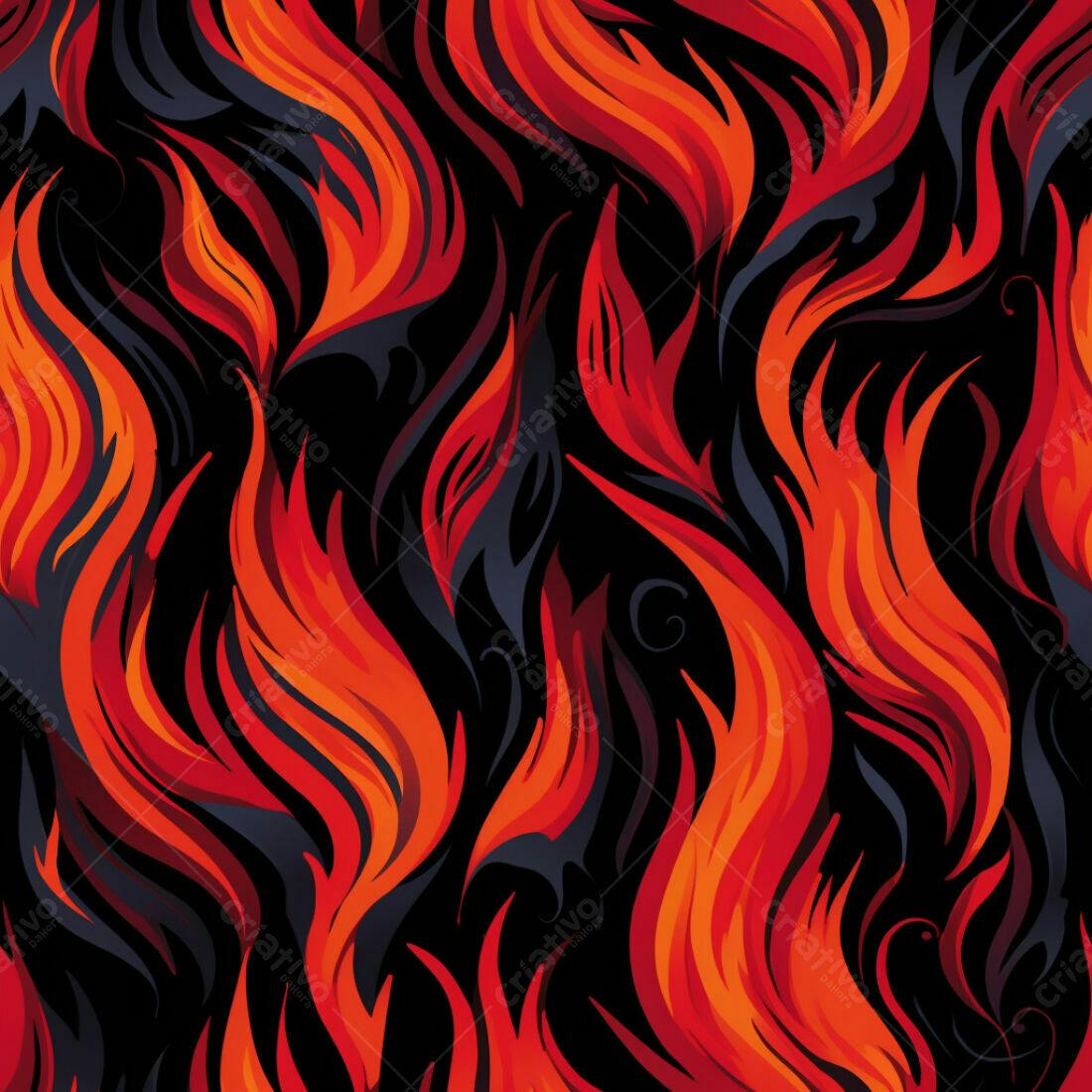 Textura Chamas Vermelhas e Pretas para Fundo