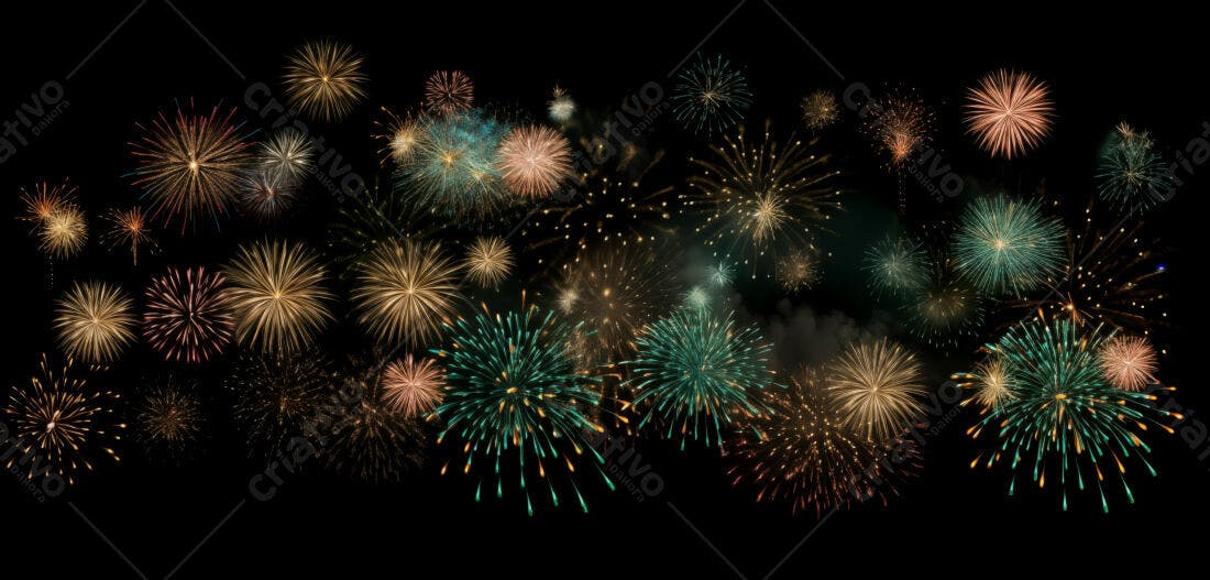 Textura Fogo de Artifício para Fundo Festivo