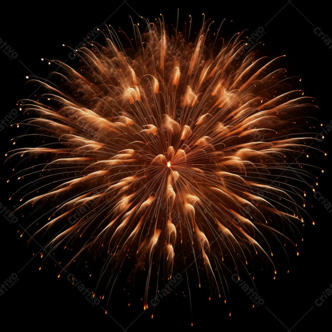 Textura Fogo de Artifício Dourado para Fundo